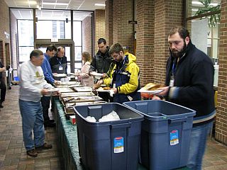Catered meal at MEEM Building 